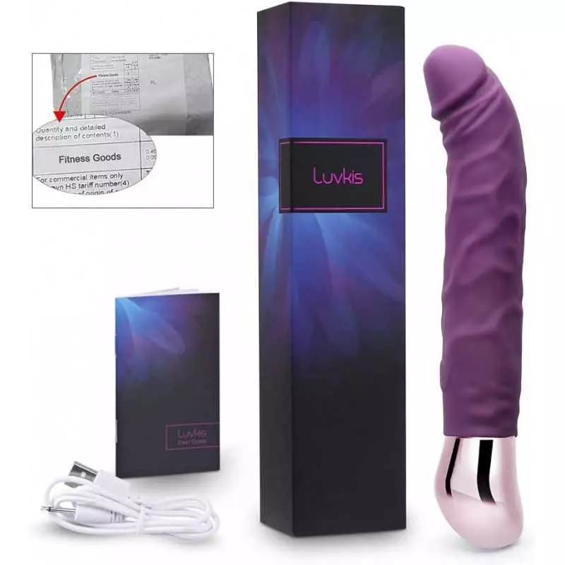 Rechargeable Realistic Dildo Vibrator for Women,G-Spot & Clitoral Stimulation with 10 Vibration Modes Adult Sex Toy for Couples 