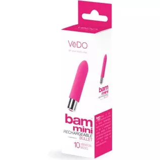 VeDO Bam Mini Rechargeable Bullet Vibrator (Pink)