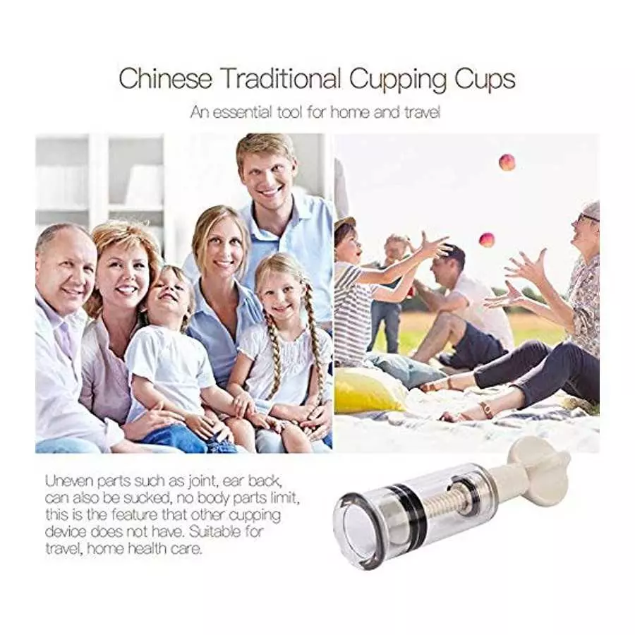 Vacuum Twist Suction Cupping Device Massage Relax Biomagnetic Chinese Cupping Therapy Set (4P-S)