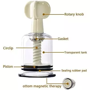 ABSOK Vacuum Cupping Multi-Functional Rotary Magnetic Therapy Cupping Device Relax Biomagnetic Chinese Cupping Therapy Set 2PCS( ABSOK Vacuum Cupping Multi-Functional Rotary Magnetic Therapy Cupping Device Relax Biomagnetic Chinese Cupping Therapy Set 2PCS(