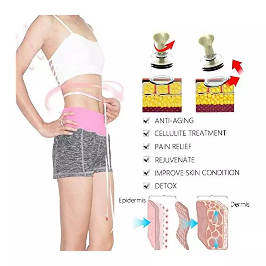 ABSOK Vacuum Cupping Multi-Functional Rotary Magnetic Therapy Cupping Device Relax Biomagnetic Chinese Cupping Therapy Set 2PCS(