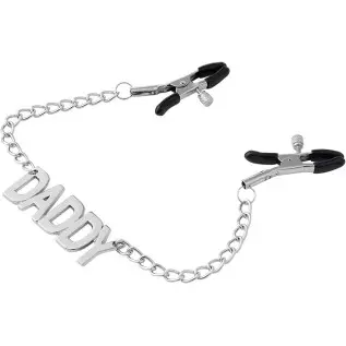 Nipple Clamps for Pleasure Sex,Adjustable Nipple Clips Clamps with Letter Chain Clamp, Nipple Clamps for Pleasure Sex,SM Stainle