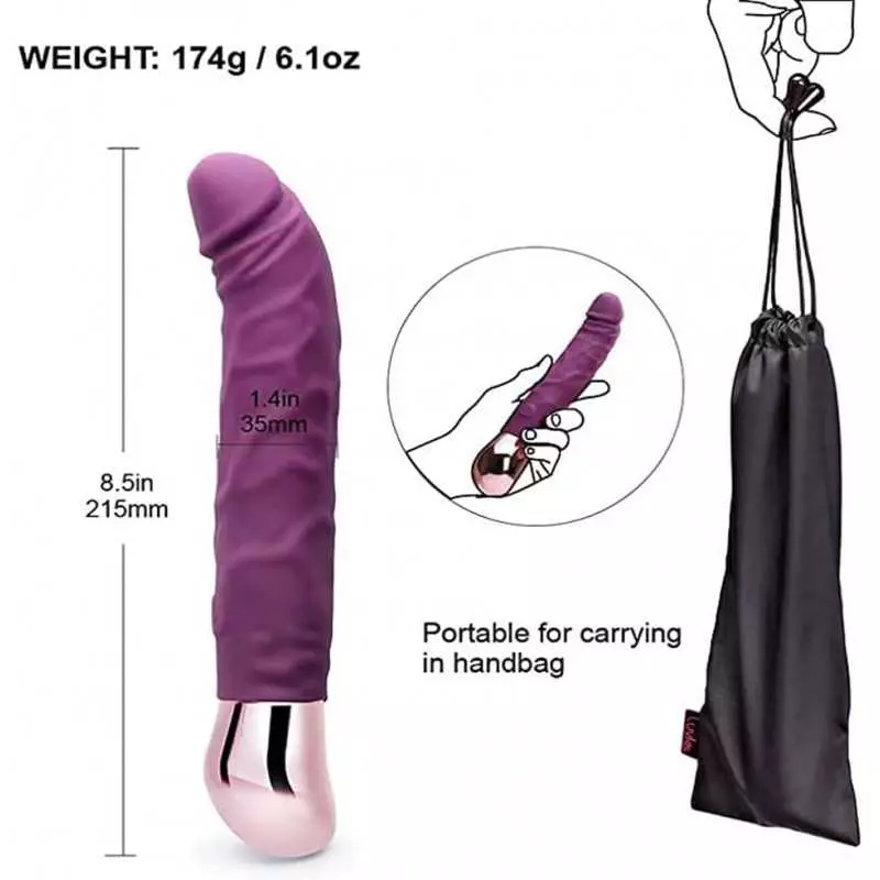 Rechargeable Realistic Dildo Vibrator for Women,G-Spot & Clitoral Stimulation with 10 Vibration Modes Adult Sex Toy for Couples 