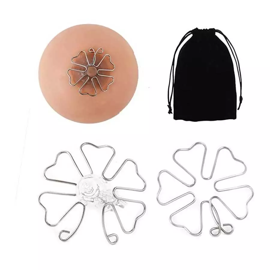 Adjustable Nipple Clamps for Women, Snowflake Nipple Clips? Nipple Clamps Sex Pleasure Women, Breast Clips Non Piercing Women Fa