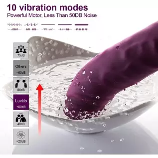 Rechargeable Realistic Dildo Vibrator for Women,G-Spot & Clitoral Stimulation with 10 Vibration Modes Adult Sex Toy for Couples Rechargeable Realistic Dildo Vibrator for Women,G-Spot & Clitoral Stimulation with 10 Vibration Modes Adult Sex Toy for Couples