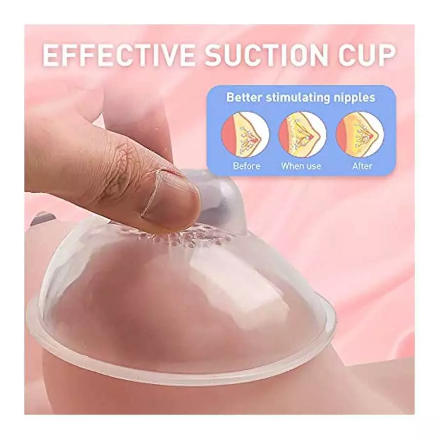 Vibrating Nipple Sucker clitorals Stimulator with 10 Vibration Modes Suction Vibrator Breast Massager with Vibrating Egg Sex Toy