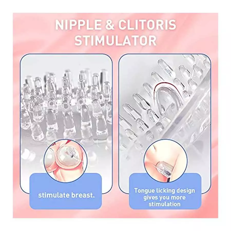 Vibrating Nipple Sucker clitorals Stimulator with 10 Vibration Modes Suction Vibrator Breast Massager with Vibrating Egg Sex Toy