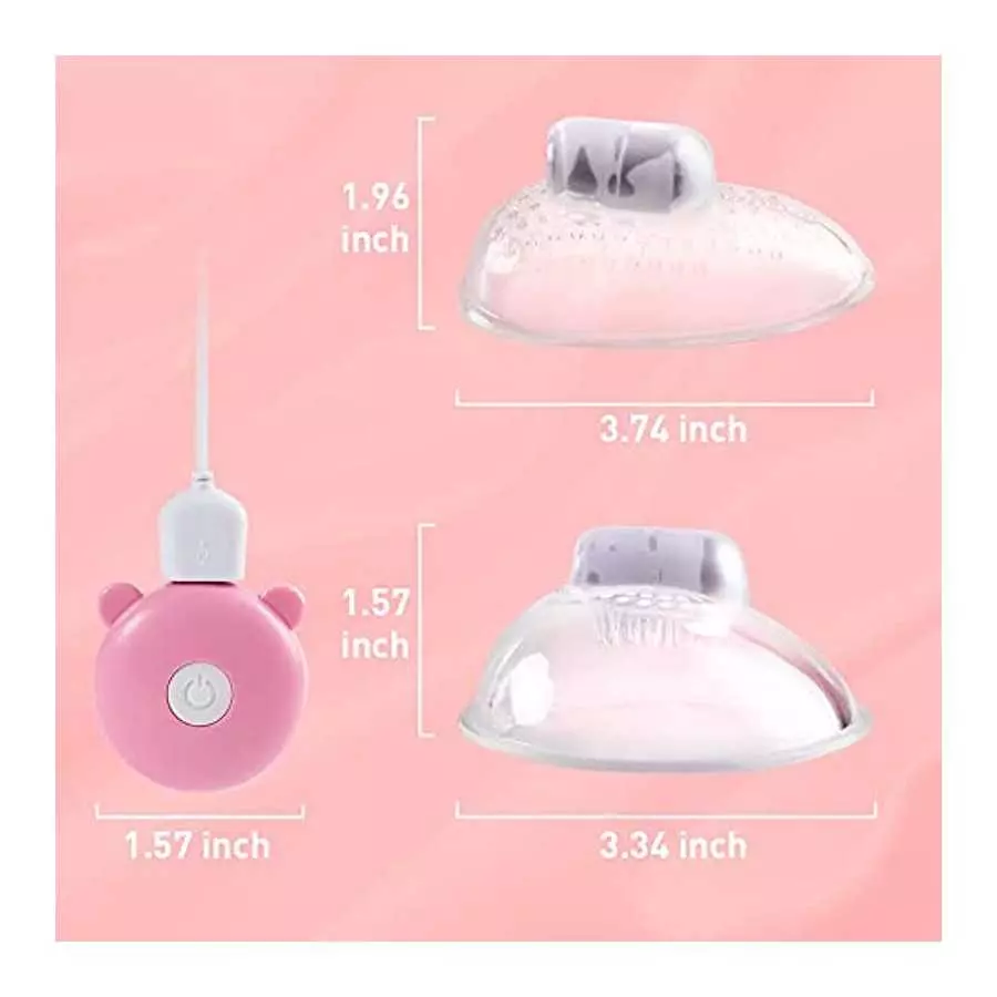 Vibrating Nipple Sucker clitorals Stimulator with 10 Vibration Modes Suction Vibrator Breast Massager with Vibrating Egg Sex Toy