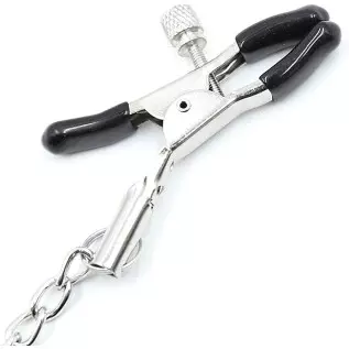 New 9162 Nipple Clips Clamps for Women,Adjustable Pressure Breast Clamps Stainless Steel Non Piercing Nipple Rings Decorative Cl