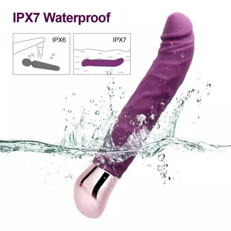 Rechargeable Realistic Dildo Vibrator for Women,G-Spot & Clitoral Stimulation with 10 Vibration Modes Adult Sex Toy for Couples 