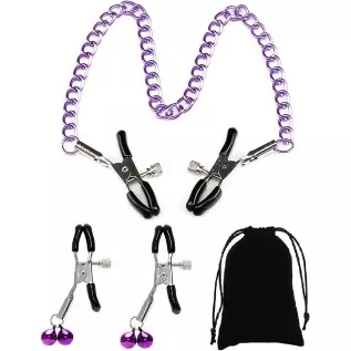 Adjustable Metal Nipple Clamps KUMQUAT Entertainment Clip for Women Non-Piercing Nipplerings Clip On Nipple Rings Decorative Cli