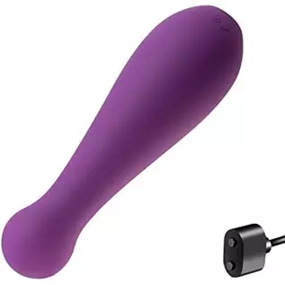 Mini Bullet Vibrator Nipples Clit Stimulator USB Magnetic Rechargeable Deep Tissue Massager with 10 Vibration Modes Portable Wat