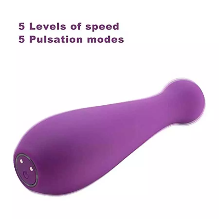 Mini Bullet Vibrator Nipples Clit Stimulator USB Magnetic Rechargeable Deep Tissue Massager with 10 Vibration Modes Portable Wat