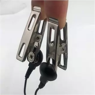 Electric Nipple Clamps, Nipple Clamps for Pleasure Sex, Fun Adjustable Non Piercing Nipple Clamps, Non-Piercing Metal Stimulator