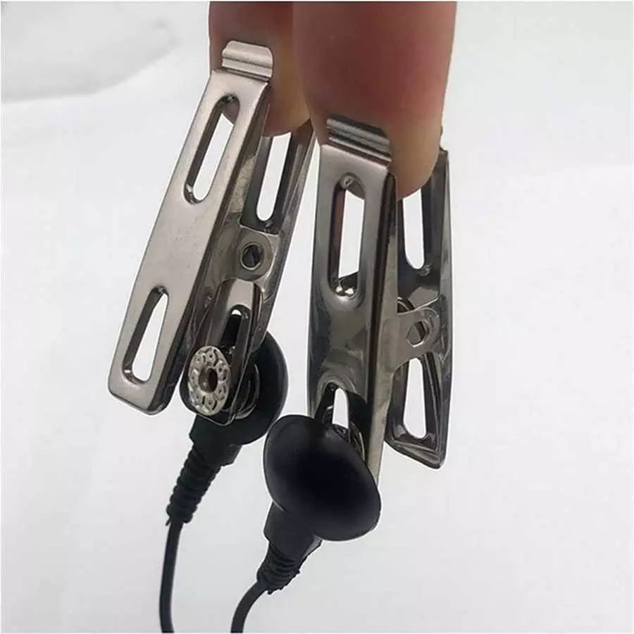 Electric Nipple Clamps, Nipple Clamps for Pleasure Sex, Fun Adjustable Non Piercing Nipple Clamps, Non-Piercing Metal Stimulator