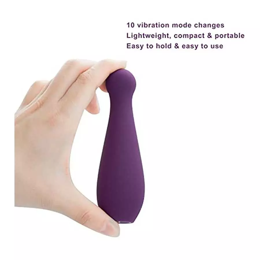 Mini Bullet Vibrator Nipples Clit Stimulator USB Magnetic Rechargeable Deep Tissue Massager with 10 Vibration Modes Portable Wat