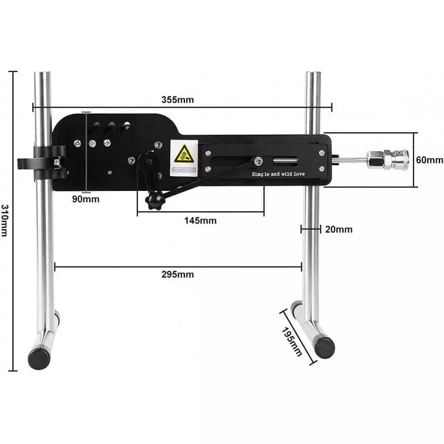 JESSKY Premium Sex Machine, Adjustable Love Machine Adult Sex Toys Machine with 3 Attachments for Women and Men