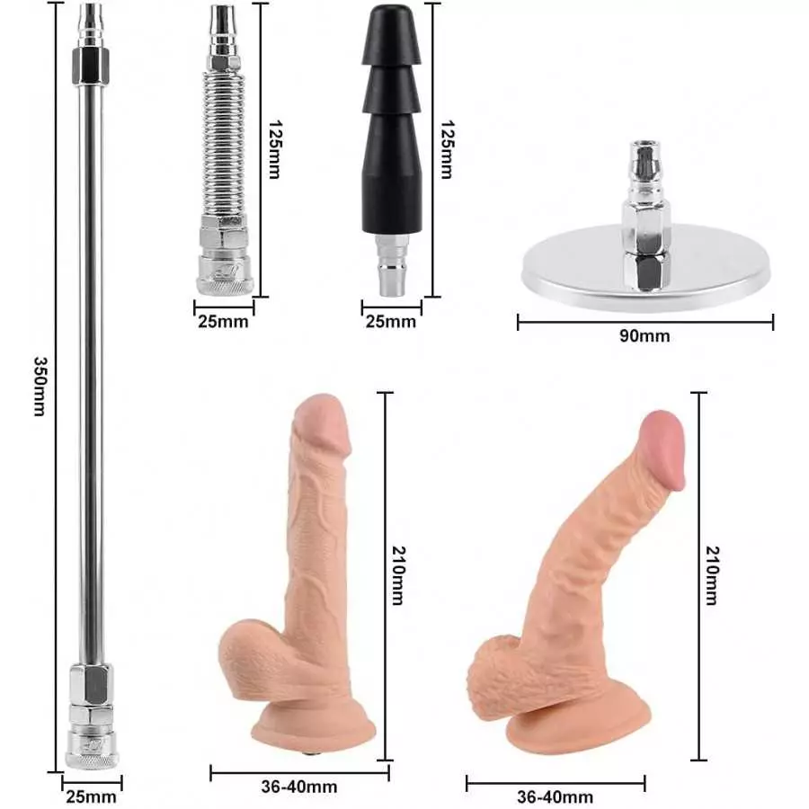 JESSKY Premium Sex Machine, Adjustable Love Machine Adult Sex Toys Machine with 3 Attachments for Women and Men