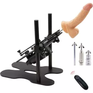 Y-NOT Automatic Sex Machine Adult Toy for Women, Men, Quiet Stable Electric Sex Toy w/Realistic Dildo, Dual-Penetration Capable