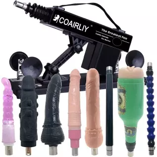 Sex Machine Thrusting Love Machine, Automatic Sex Machines Device for Female and Male Masturbation with 8 Attachments