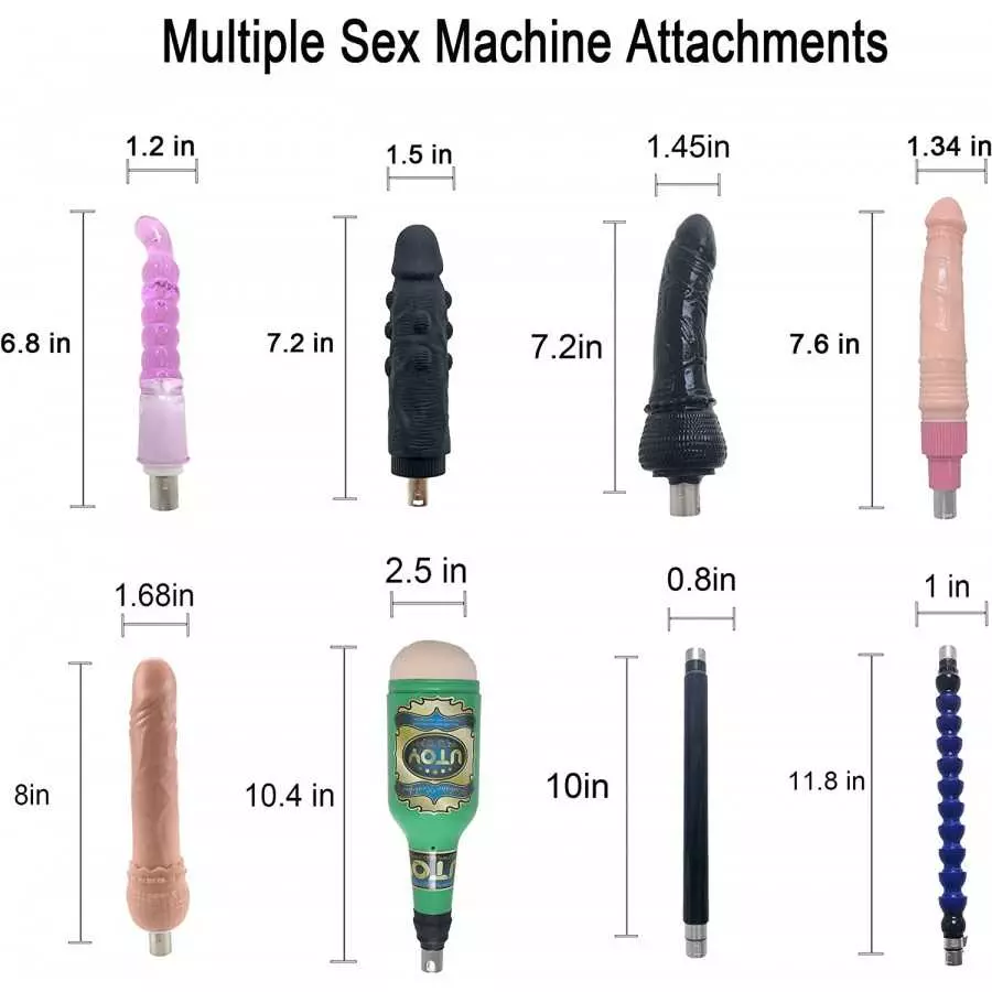 Sex Machine Thrusting Love Machine, Automatic Sex Machines Device for Female and Male Masturbation with 8 Attachments