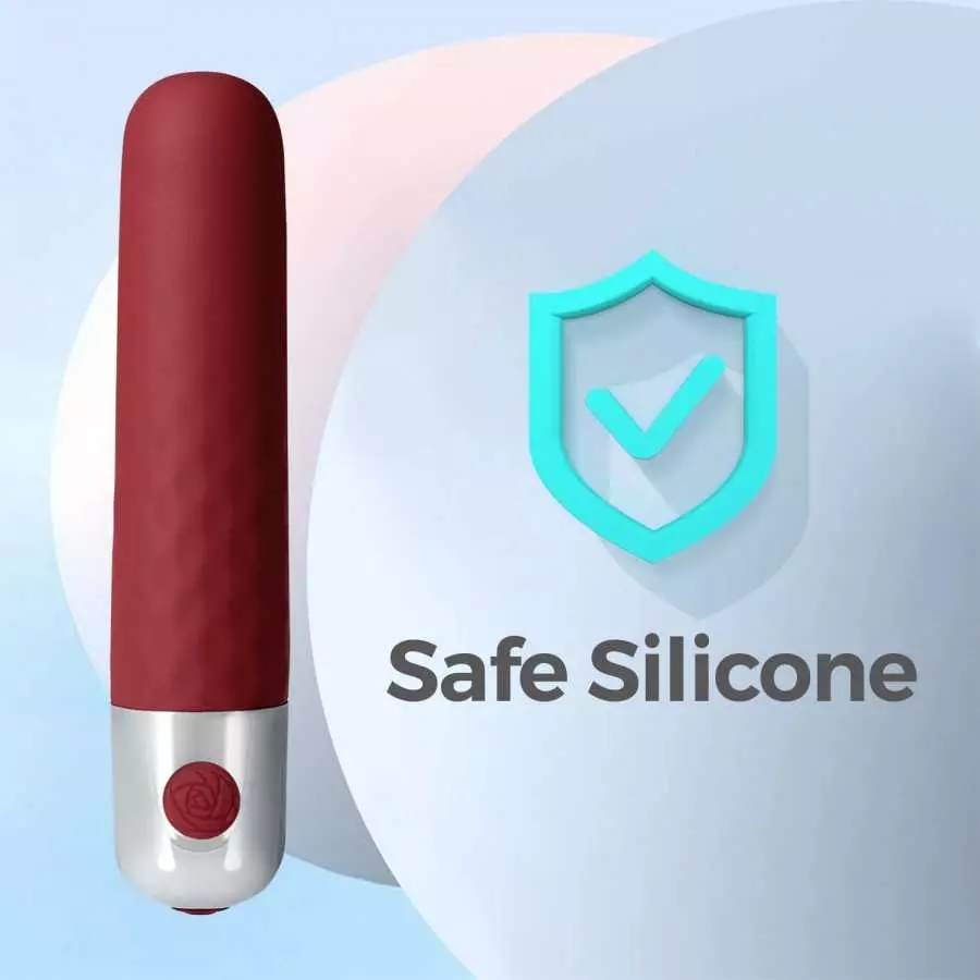 Love Magic Mini G Spot Bullet Vibrator with 10 Vibration Modes Waterproof Precision Clitoral Stimulation for Women Sex Toys(Wine