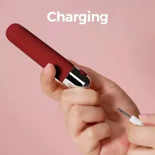 Love Magic Mini G Spot Bullet Vibrator with 10 Vibration Modes Waterproof Precision Clitoral Stimulation for Women Sex Toys(Wine