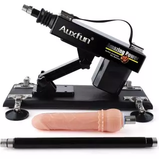 Auxfun Sex Machine Device Sex Toys with Realistic Dildos for Women Men, 3XLR Adjustable Thrusting Machines Male Masturbtion Cup