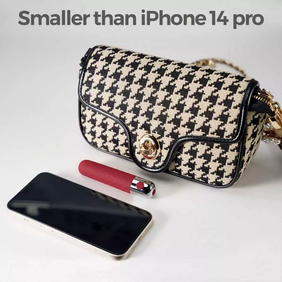 Love Magic Mini G Spot Bullet Vibrator with 10 Vibration Modes Waterproof Precision Clitoral Stimulation for Women Sex Toys(Wine