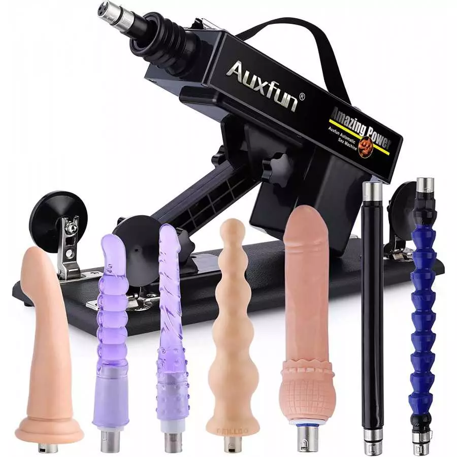 AUXFUN Sex Love Machine Adult Toy, Thrusting Fucking Device with Realistic Dildo for Man and Women, 3XLR Connector Automatic Mac AUXFUN Sex Love Machine Adult Toy, Thrusting Fucking Device with Realistic Dildo for Man and Women, 3XLR Connector Automatic Mac
