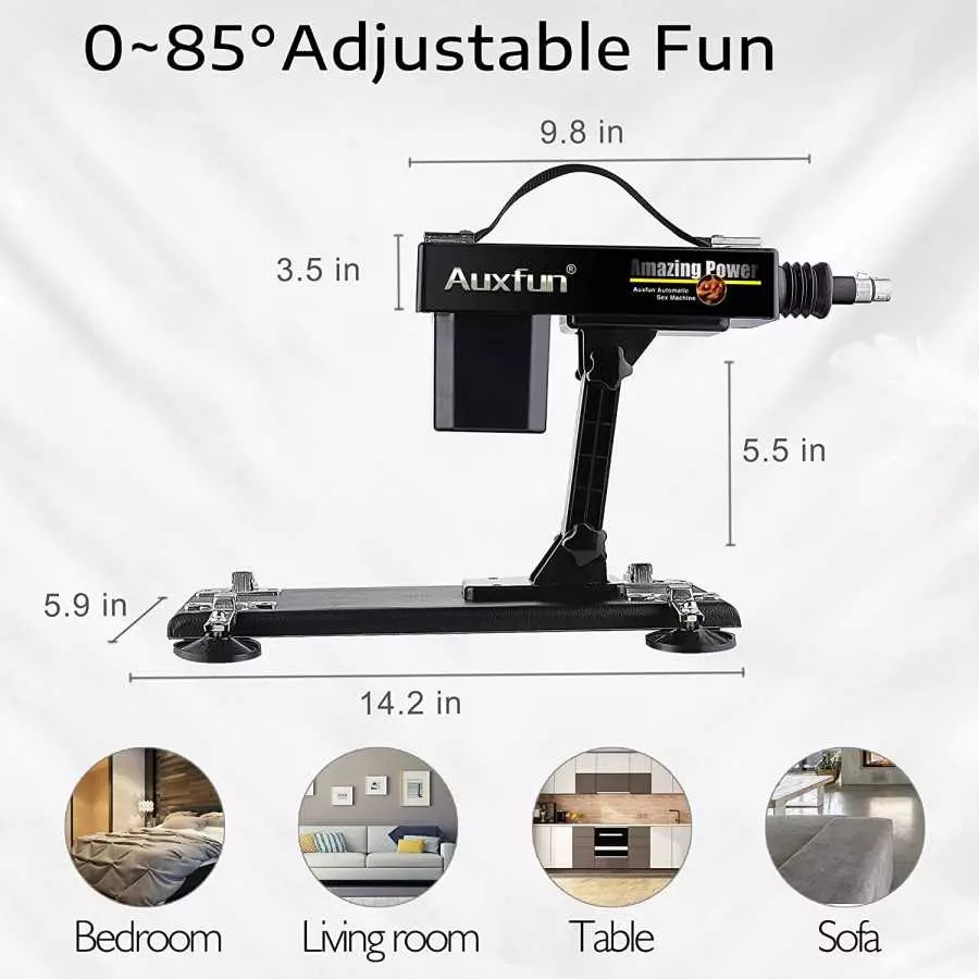 AUXFUN Sex Love Machine Adult Toy, Thrusting Fucking Device with Realistic Dildo for Man and Women, 3XLR Connector Automatic Mac