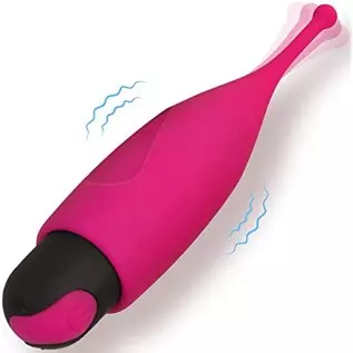 High Frequency G spot Clitoral Bullet Vibrator Soft Head Clit Stimulator for Quick Orgasm Nipples Vaginal Stimulation Waterproof