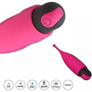 High Frequency G spot Clitoral Bullet Vibrator Soft Head Clit Stimulator for Quick Orgasm Nipples Vaginal Stimulation Waterproof High Frequency G spot Clitoral Bullet Vibrator Soft Head Clit Stimulator for Quick Orgasm Nipples Vaginal Stimulation Waterproof