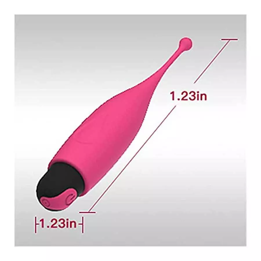 High Frequency G spot Clitoral Bullet Vibrator Soft Head Clit Stimulator for Quick Orgasm Nipples Vaginal Stimulation Waterproof