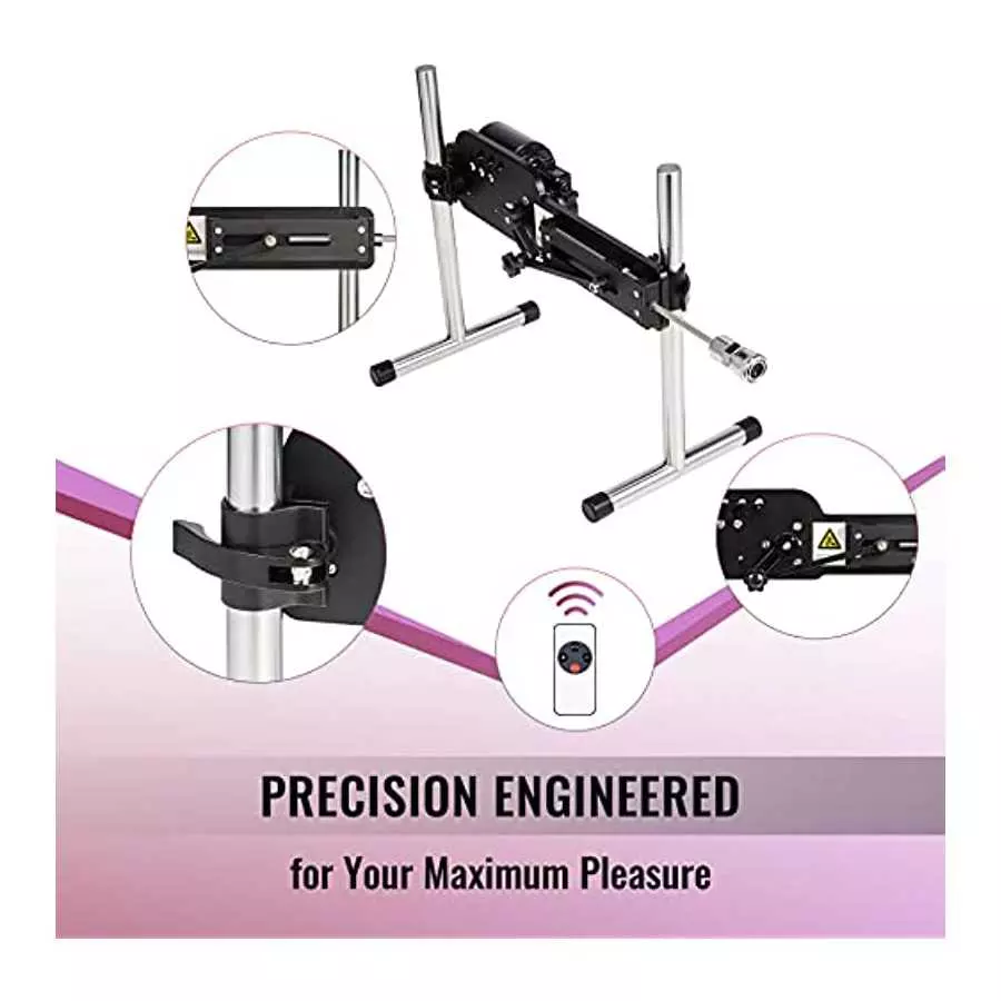 SENSUA Thrusting Dildo Sex Machine with Remote Control, Automatic Dildo Thrusting Machine Gun for Vaginal Anal Sex Massage, Adul