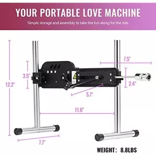 SENSUA Thrusting Dildo Sex Machine with Remote Control, Automatic Dildo Thrusting Machine Gun for Vaginal Anal Sex Massage, Adul