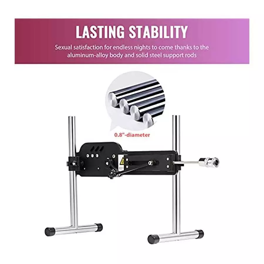 SENSUA Thrusting Dildo Sex Machine with Remote Control, Automatic Dildo Thrusting Machine Gun for Vaginal Anal Sex Massage, Adul