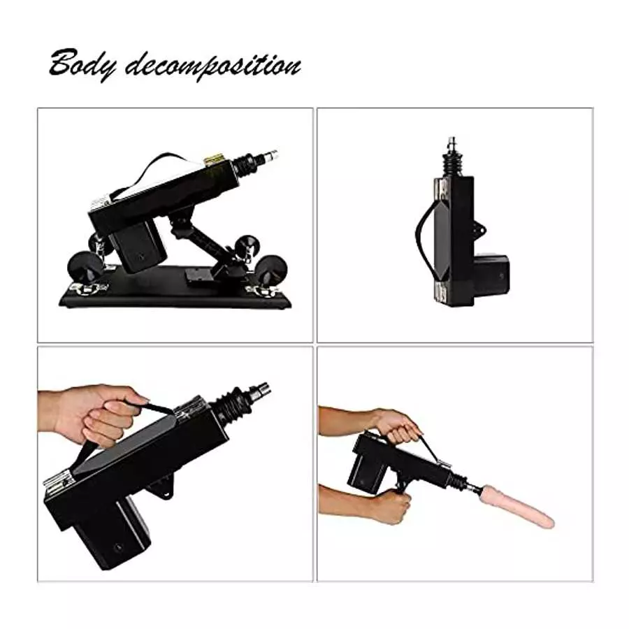 Upgraded Automatic Machine Gun Women's Power Massage Machine Gun and Various Accessories