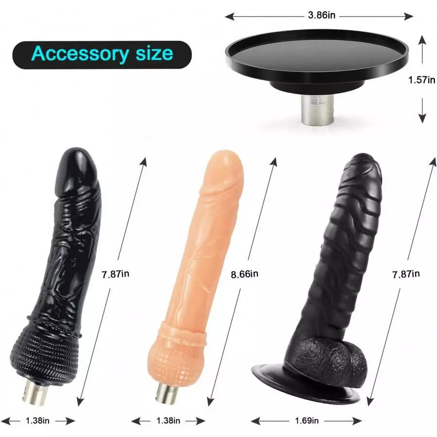 Automatic Sex Machine,Adjustable Love Machine with Dildos and 3.8 Inch Suction Cup Attahcments,Sex Toys for Women and Men