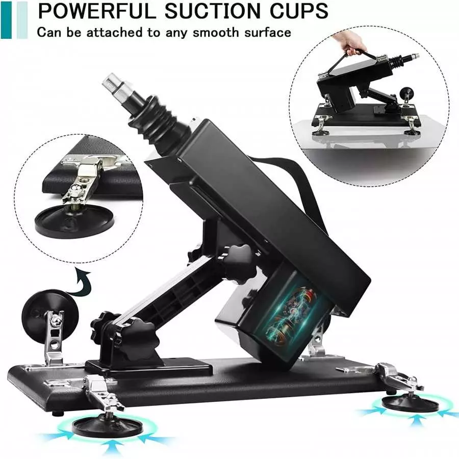Automatic Sex Machine,Adjustable Love Machine with Dildos and 3.8 Inch Suction Cup Attahcments,Sex Toys for Women and Men