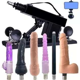 Automatic Sex Machine for Women with Dildo Adjustable Love Machine Thrusting Machine Pumping Gun for Feamle Masturbation