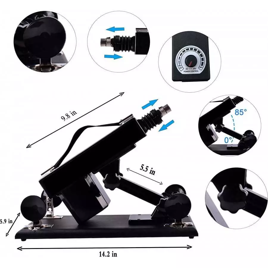 Automatic Sex Machine for Women with Dildo Adjustable Love Machine Thrusting Machine Pumping Gun for Feamle Masturbation