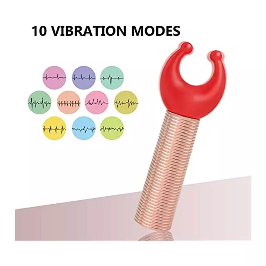 Mini Bullet Vibrator with 5 Replaceable Tips and 10 Vibration Modes, G Spot Couples Women Adult Sex Toy for Nipple Clit Anal, Fe