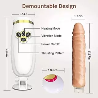 WeDol Automatic Thrusting Dildo Sex Machine for Women Hands-Free Sex Fun with 8 Powerful Thrusting Actions 10 Vibration Modes Re WeDol Automatic Thrusting Dildo Sex Machine for Women Hands-Free Sex Fun with 8 Powerful Thrusting Actions 10 Vibration Modes Re
