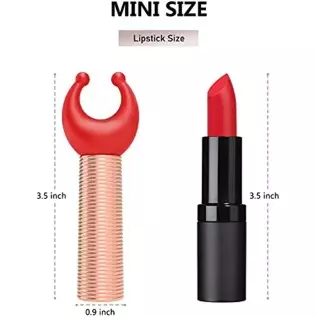 Mini Bullet Vibrator with 5 Replaceable Tips and 10 Vibration Modes, G Spot Couples Women Adult Sex Toy for Nipple Clit Anal, Fe