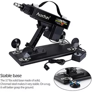 Auxfun Sex Machine Thrusting Dildos Machines for Men with Masturbator Cup Realistic Dildo Puming Gun with 3XLR Attachments 7 Adu