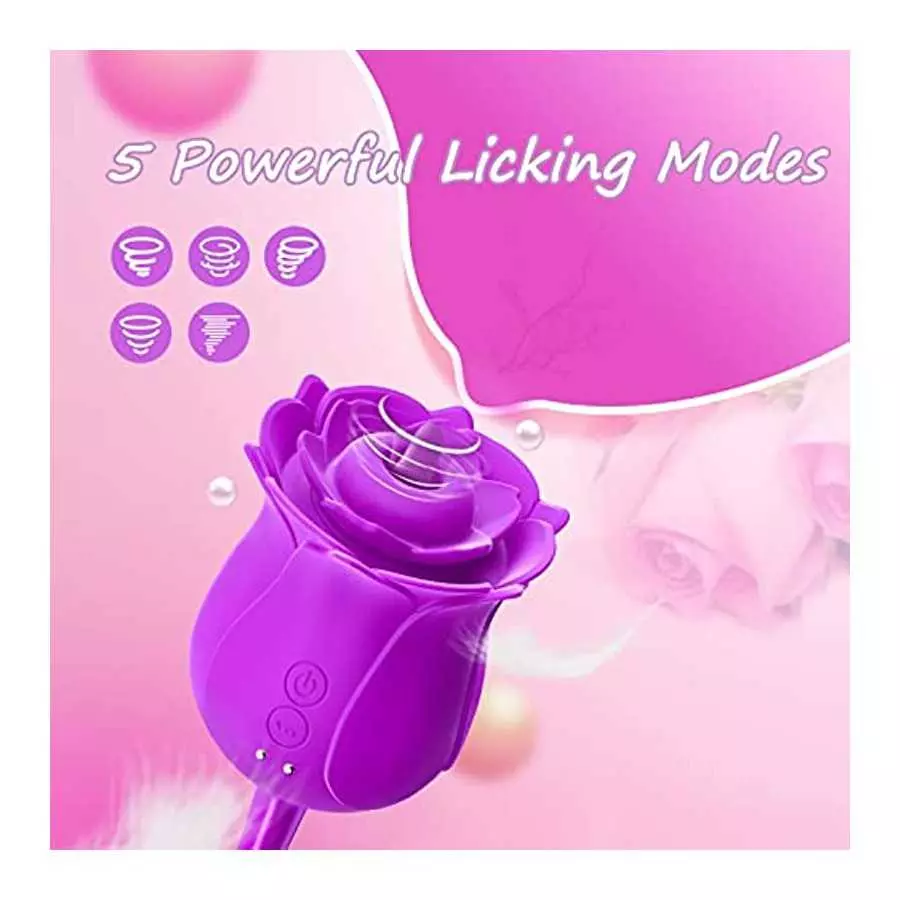 Rose Toy for Woman, Orgasms in 9s Women Toys for Pleasure Sex Clitoral Nipple G Spot Stimulator Rose Sex Stimulator for Women wi
