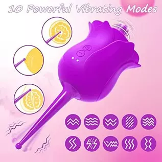 Rose Toy for Woman, Orgasms in 9s Women Toys for Pleasure Sex Clitoral Nipple G Spot Stimulator Rose Sex Stimulator for Women wi Rose Toy for Woman, Orgasms in 9s Women Toys for Pleasure Sex Clitoral Nipple G Spot Stimulator Rose Sex Stimulator for Women wi