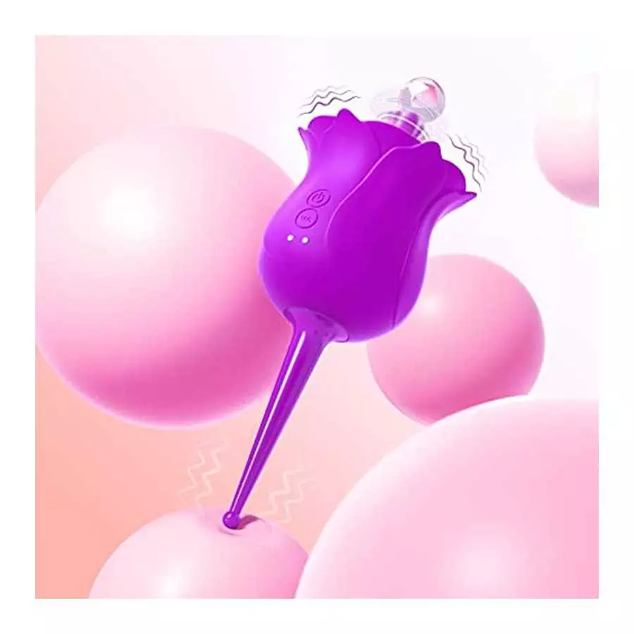 Rose Toy for Woman, Orgasms in 9s Women Toys for Pleasure Sex Clitoral Nipple G Spot Stimulator Rose Sex Stimulator for Women wi