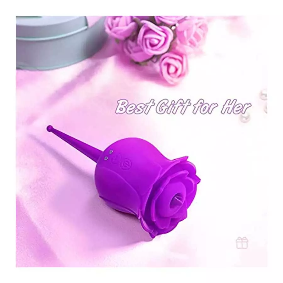 Rose Toy for Woman, Orgasms in 9s Women Toys for Pleasure Sex Clitoral Nipple G Spot Stimulator Rose Sex Stimulator for Women wi